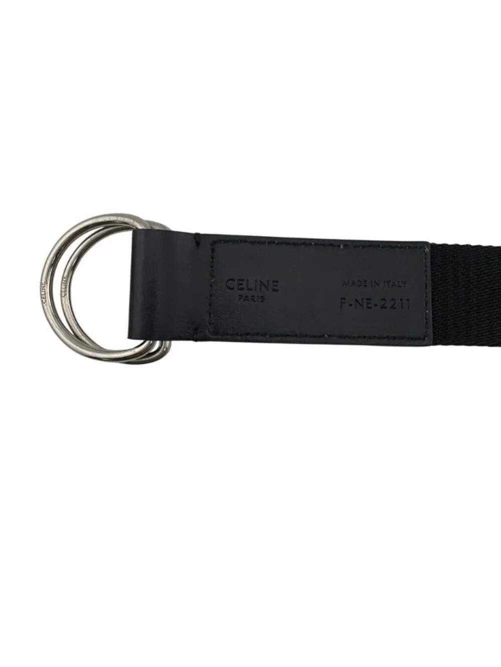 Celine Nylon Belt Black